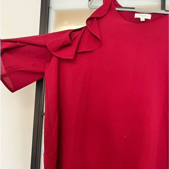 Umgee 2xl cut out shoulder blouse perfect for gameday - Picture 5 of 5
